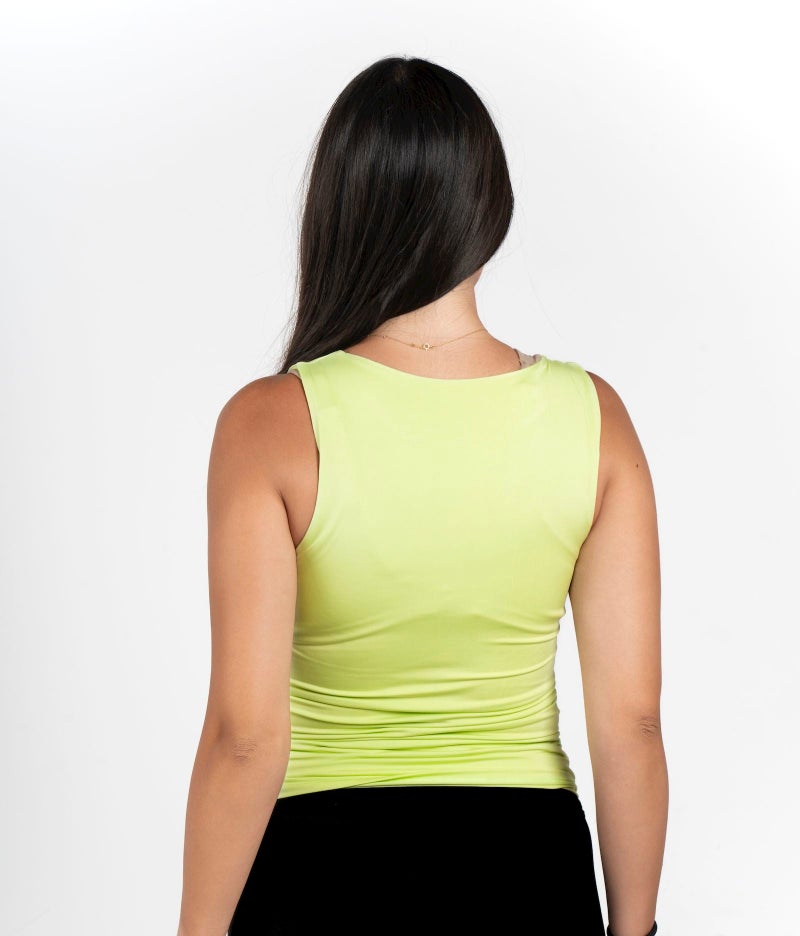 Beyond Women's Lime green Basic sleeveless Top - Image 3